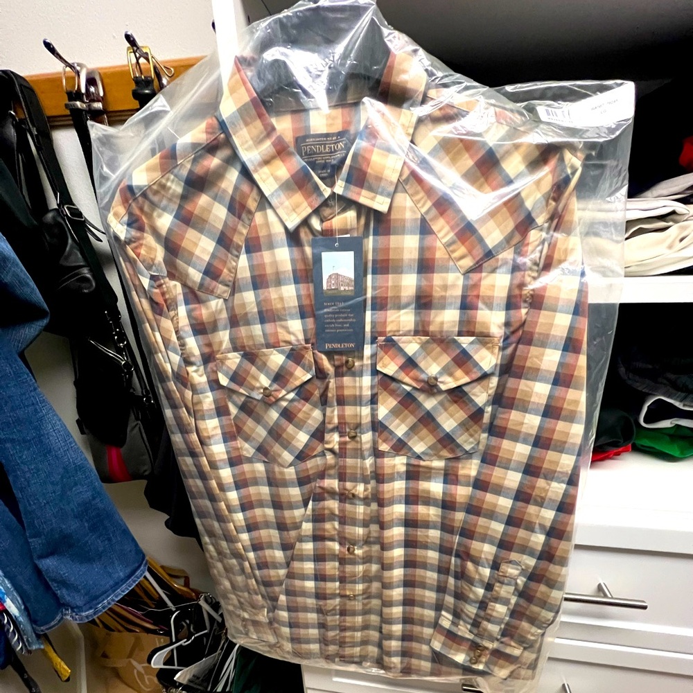 Pendleton Long Sleeve Shirt Brand Nee in the Bag with Tags